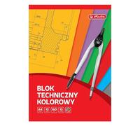 Herlitz 9583659 Bloque Técnico, A4, 10 Hojas, Color