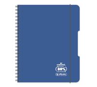 Herlitz® Brulion en espiral B5 80 Hojas a cuadros | Cuaderno escolar | Cuaderno escolar | Cuaderno de notas de estudio | Cuaderno de escritura para estudiantes | Aprendizaje de Caligrafía | ECO PP