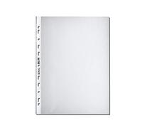 Herlitz® Camiseta documental A4 DIN | 50 unidades | Funda protectora para archivadores y carpetas | Se abre desde arriba | Estructura de guisante | Archivado Organizador de archivos | Lámina PP
