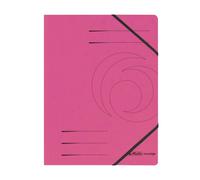 Herlitz Colorspan 11159654 - Lote de 5 carpetas (DIN A4, 355 g/m², cierre con elásticos), color rosa