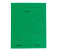 Herlitz Colorspan - Lote de carpetas con encuadernador (10 unidades, A4), color verde