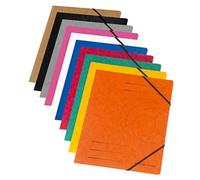 Herlitz Colorspan - Lote de carpetas de gomas (10 unidades, A4)