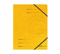 Herlitz Carpetas de gomas Colorspan – Lote 5 unidades A4, amarillo