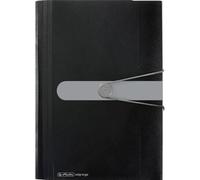Herlitz Easy Orga - Paquete de 12 carpetas, negro