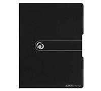 Herlitz Easy Orga To Go 11217221 - Carpeta con pinza (poliestireno, A4) color negro