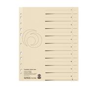 Herlitz EasyOrga - Separador para archivadores A4, crema