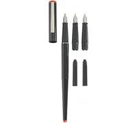 Herlitz Estuche de caligrafía 8623001 – Pluma estilográfica, 5 piezas, 3 puntas, negro