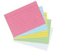 herlitz Karteikarten, DIN A7, liniert, rot