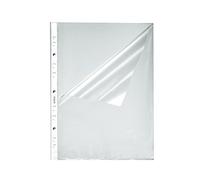 Herlitz Fundas portadocumentos perforadas A4 – 100 unidades, transparentes