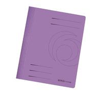 Herlitz Manilla - Lote de carpetas con encuadernador (10 unidades, A4), color morado