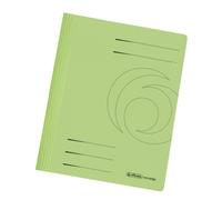 Herlitz Manilla - Lote de carpetas con encuadernador (10 unidades, A4), color verde