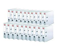 Herlitz maX.File Nature Plus 10841559 - Carpeta (A4, 8 cm, con etiqueta encolada, 20 unidades), color blanco
