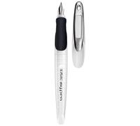 Herlitz Pluma estilográfica my.pen 10999738 – trazo mediano, incluye recarga de tinta, negro y rojo