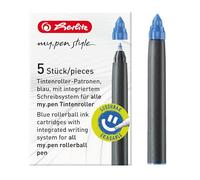 Herlitz Cartuchos de tinta my.pen – Juego de 2 para pluma estilográfica, color azul