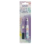 Herlitz New Batik Freedom - Pluma estilográfica universal para diestros y zurdos, 1 unidad