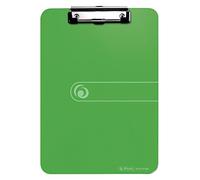 Herlitz Portapapels A4, de alta calidad, mecanismo de cierre y ojal para colgar, FSC Mix, Verde, para azafatas restaurantes de ferias 11226610