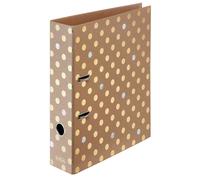 Herlitz Pure Glam - Carpeta de cartón (A4, Almacenamiento, Oro, Plata, Anilla en