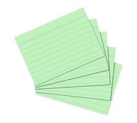 Herlitz - Tarjetas de índice (tamaño A5), color verde A5