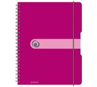 Herlitz To Go 11293081 - Cuaderno de espiral (80 hojas, A4, papel sin madera), color rosa