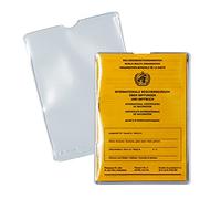 HERMA 1330 Fundas transparentes para carné de identidad, 10 unidades, funda para carné de vacunación, soporte para tarjetas de identificación para proteger tarjetas de tránsito y tarjetas de crédito,