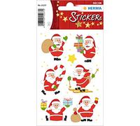 HERMA 15237 Pegatinas navideñas de amigo Nicolás (21 pegatinas, papel mate) autoadhesivas, decoración navideña, etiquetas permanentes para Navidad, regalos, manualidades, calendario de Adviento,