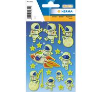 Herma 15611 pegatinas de neón para niños, luca en la luna (16 pegati