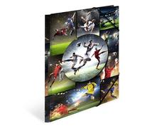HERMA 19298 Carpeta de dibujo Sport con motivo de Fútbol, A4, cartón resistente, con impresión interior, carpeta de 1 palmo