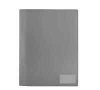 HERMA 19499 - Carpeta de archivos A4, color gris translúcido, paquete de 3, carpeta de plástico con etiqueta de etiquetado, bolsillo deslizante y lengüeta de grapas de metal, juego de carpetas de