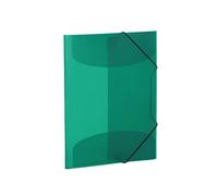 HERMA 19521 Carpeta de dibujo Translúcido en Verde oscuro, A3, plástico resistente, con 3 solapas interiores, carpeta de 1 palmo