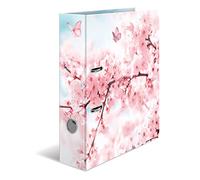 HERMA 19556 - Carpeta A4 (7 cm de ancho, cartón resistente, impresión exterior e interior), diseño de flores de cerezo