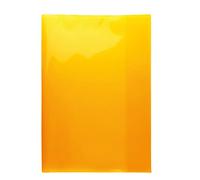 HERMA 19605 Sobres A4 transparente naranja, 10 unidades, fundas de polipropileno resistente, lavable y extra grueso, juego de fundas transparentes para cuadernos escolares, de colores