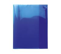 HERMA 19622 Cuarto transparente azul 10 unidades, fundas de polipropileno resistente, fácil de limpiar y extragrueso, juego de fundas transparentes para cuadernos escolares, de colores