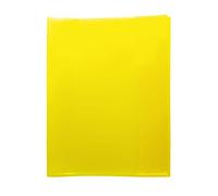 HERMA 19623 Cuarto transparente amarillo, 10 unidades, fundas de polipropileno resistente, lavable y extra grueso, juego de fundas transparentes para cuadernos escolares, de colores
