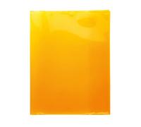HERMA 19629 fundas para libros de ejercicios de cuarto de galón hechas de película de polipropileno resistente, lavable, extragruesa, paquete de 10, color naranja transparente