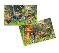 HERMA 19743 Dino World - Juego de 3 almohadillas de escritorio para niños (55 x 35 cm, 2 unidades), diseño de Dino World