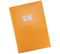 HERMA 19747 - Sobre de cartón DIN A4, con espacio para escribir, de papel estable y extrafuerte, protector para cuadernos, color naranja