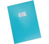 HERMA 19755 - Cuaderno (DIN A4, con etiqueta para escribir, cartón resistente y extrafuerte, protector para cuadernos), color turquesa