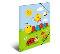 HERMA 19794 Carpeta de dibujo Jardín de infancia con motivo Frieda y amigas, A3, cartón resistente, con impresión interior, carpeta de 1 palmo