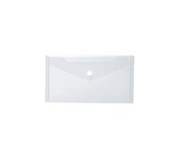 HERMA 20032 - Bolsas para documentos (22 x 12 cm, polipropileno), transparente con botón de presión para escuela, universidad, oficina, sobres de polipropileno, color blanco