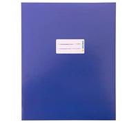 Herma 20046 - Funda para cuaderno de cartón, color azul, con campo de etiquetado hecho de papel resistente y extrafuerte, cubierta para cuadernos escolares, color azul