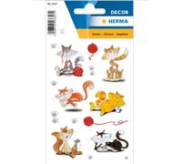 Herma 3357 pegatinas animales divertidos para niños, gatos divertidos