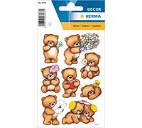 HERMA 3578 pegatinas de oso de peluche pequeño y grande, 24 unidades, pegatinas de animales con diseño de oso de peluche, etiquetas para niños para álbum de fotos, diario, álbum de poesía, álbum de