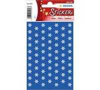 Herma 4058 pegatinas de navidad, estrellas plateadas de 6 puntas (diá