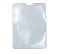 HERMA 5016 Fundas transparentes para tarjetas de identificación, 25 unidades, soporte para tarjetas de identificación para proteger documentos en formato DIN A7, fundas protectoras de plástico