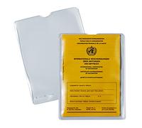 HERMA 5021 Fundas transparentes para tarjetas de identificación, 25 unidades, funda para carné de vacunación, soporte para tarjetas de identificación para protección para pasaporte, juego de fundas