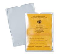 HERMA 5022 Fundas transparentes para carné de vacunación, 25 unidades, funda para carné de vacunación antigua, soporte para tarjetas de crédito para proteger libros de ahorros, documentos en formato
