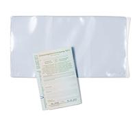 HERMA 5044 - Fundas para tarjetas de identificación para 3 tarjetas, 25 unidades, 3 compartimentos para tarjetas de identificación para protección de billetes de coche y permiso de conducir de la UE,