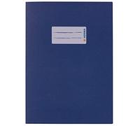 HERMA 5503 sobres A5 de papel azul, 10 unidades, fundas para cuadernos con campo de rotulación de papel extremadamente fuerte y colores ricos, juego de fundas para cuadernos escolares, de colores