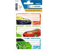 HERMA 5599 Etiquetas para libros para etiquetar, afinar (82 x 55 mm, 9 etiquetas con nombre, papel, mate), autoadhesivas, permanentes, etiquetas escolares para libros, cuadernos, cajas, hogar,