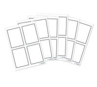 HERMA 5713 Etiquetas para escribir libros con borde gris neutro, 24 unidades, 40 x 55 mm, autoadhesivas, pegatinas para libros escolares, niños, niñas, niños, en blanco, etiquetas para cuadernos,